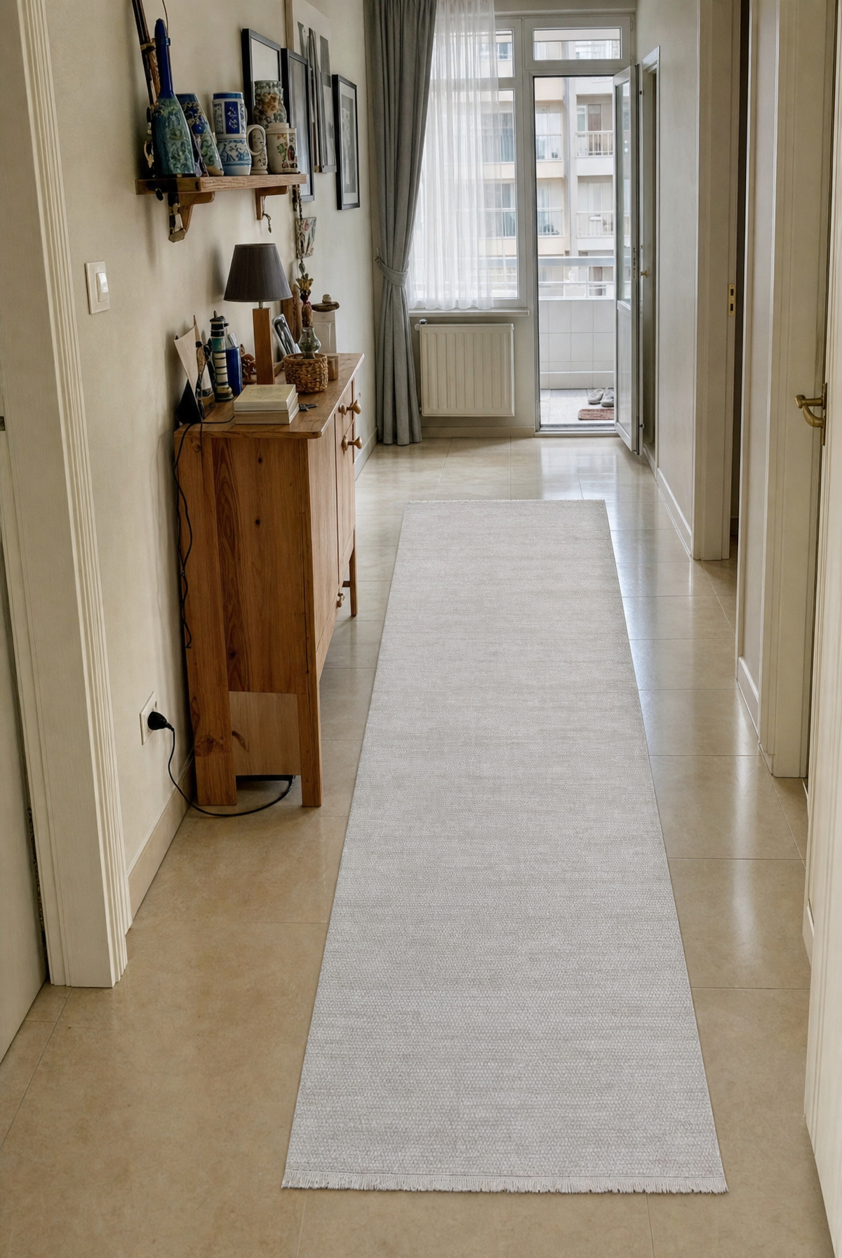 Latte 9505 Bej Koridor Halısı