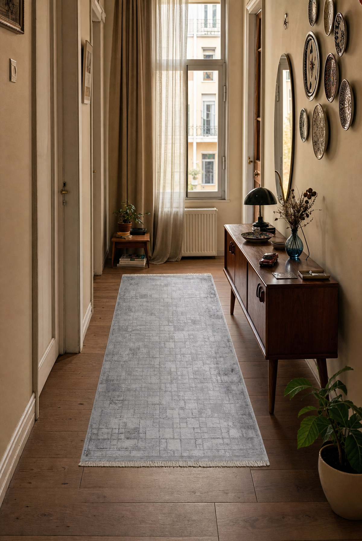 Florya 8108 Gri Koridor Halısı