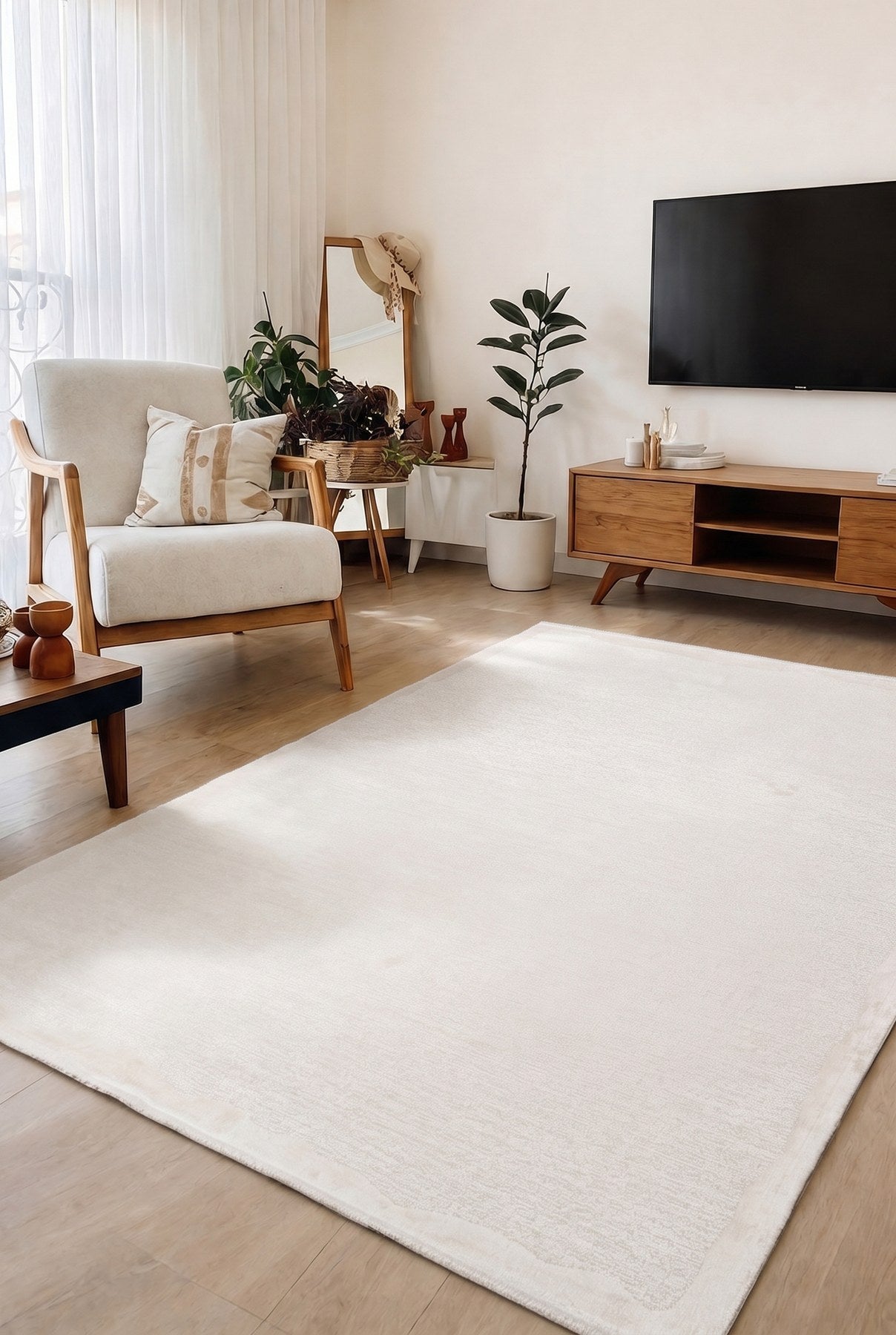 Loya 3012 Makine Dokuma Bambu Halı — ortam görseli