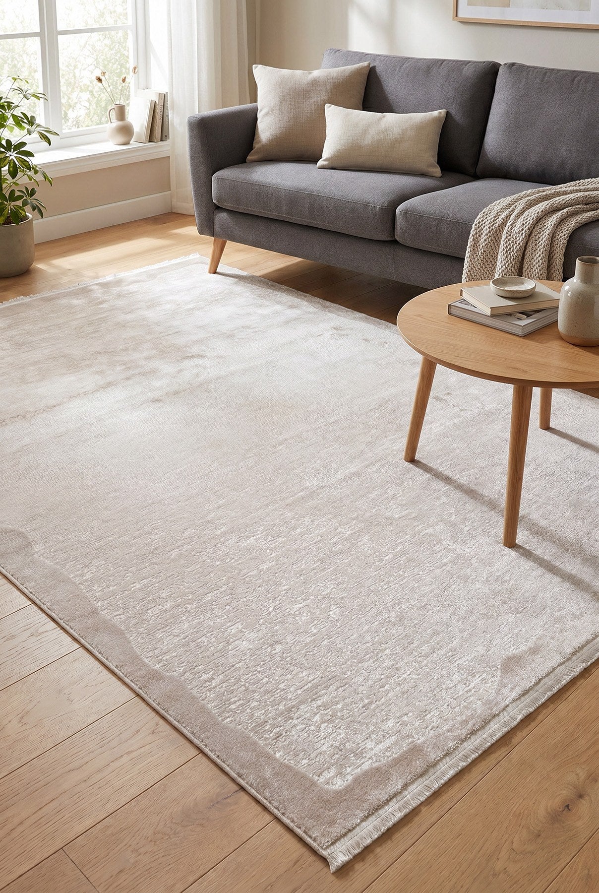 Loya 3011 Makine Dokuma Bambu Halı — ortam görseli