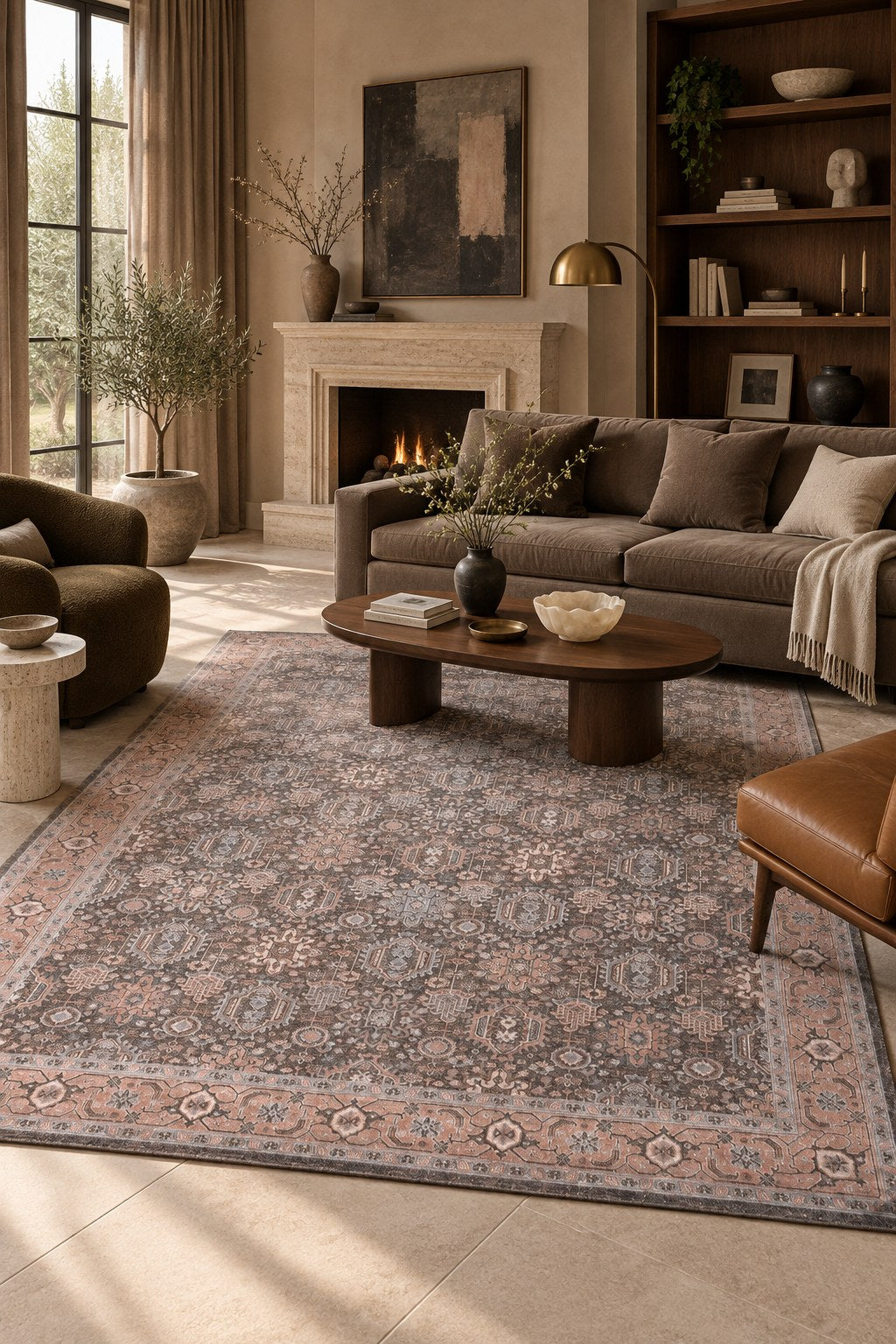 Patina 6016 Makine Dokuma Bambu Halı — ortam görünümü