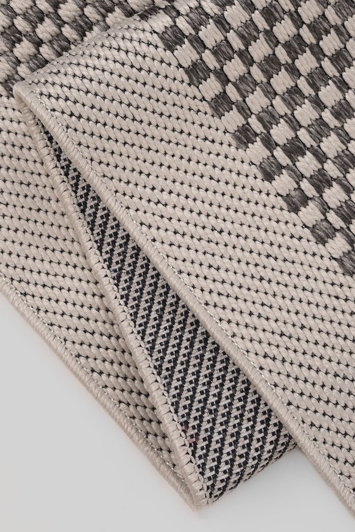 Sisalia NS957 Bordürlü Sisal Halı - Krem Gri — detay 1