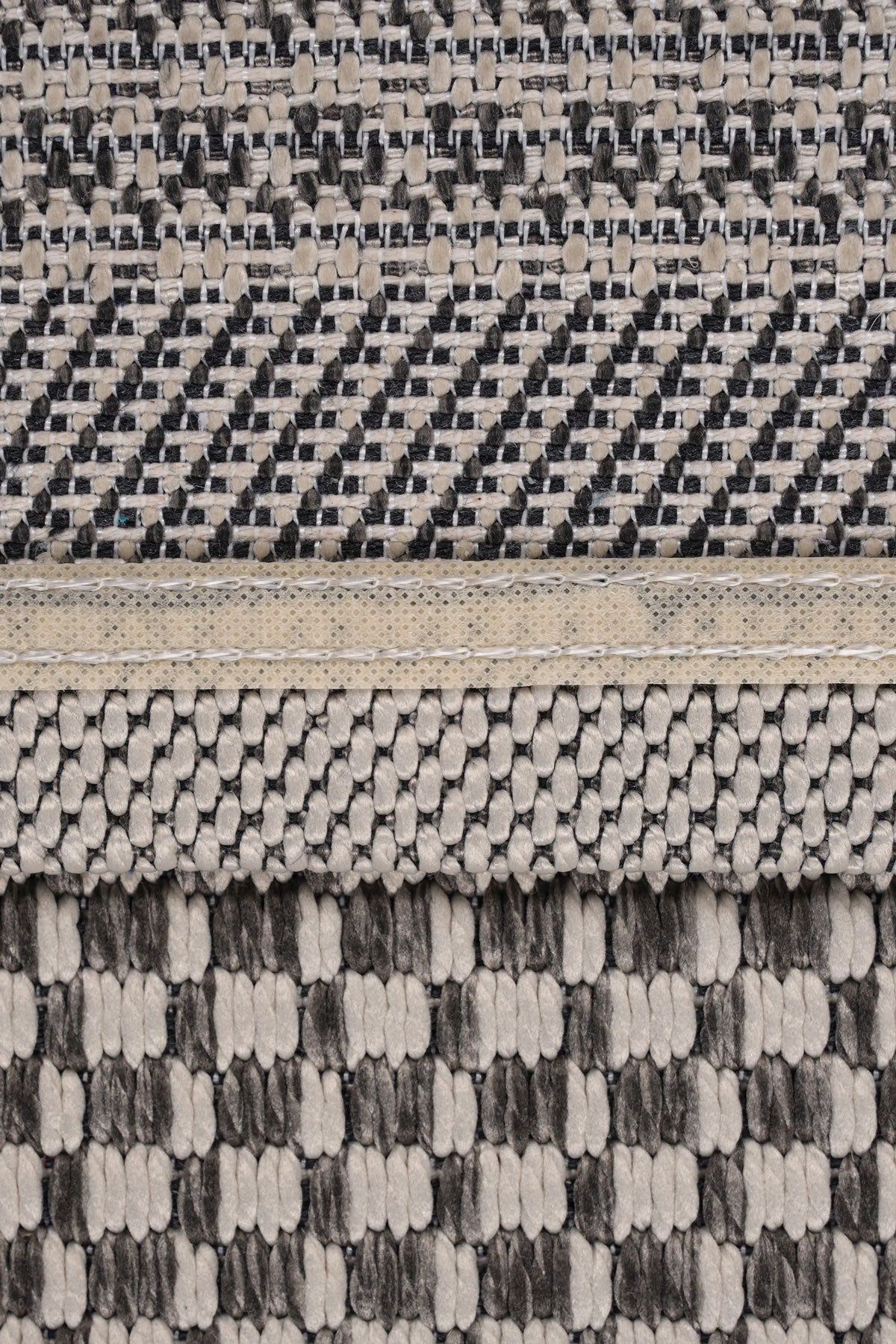 Sisalia NS957 Bordürlü Sisal Halı - Krem Gri — detay 4