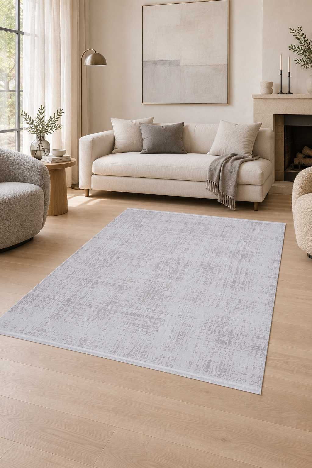 Norm 6207 Beyaz Salon Halısı