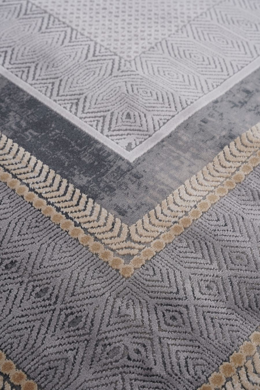 Romans Naturel 1705 Gri Salon Halısı — detay 1