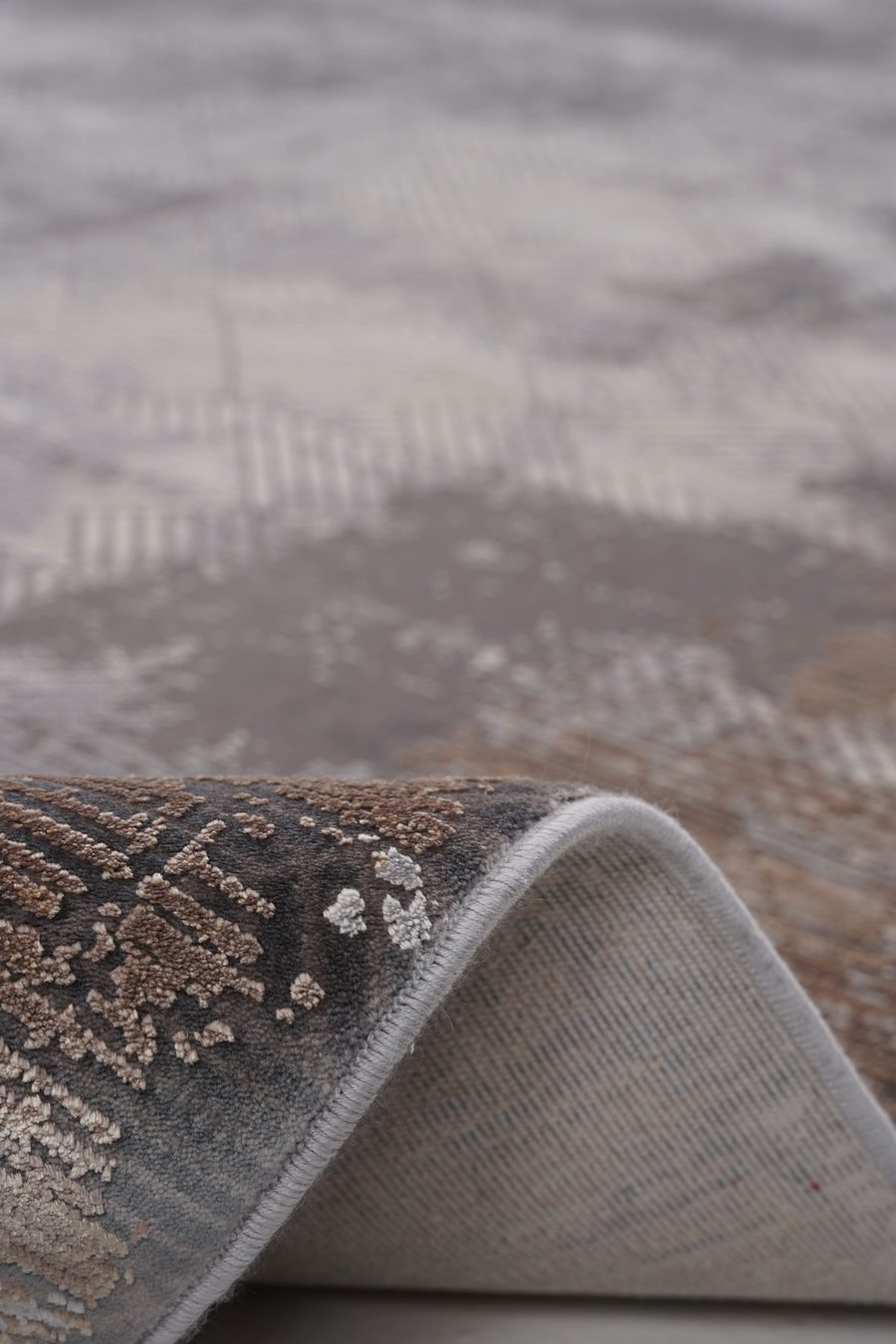 Romans Naturel 1708 Gri Salon Halısı — detay 2