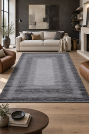 Norm 6217 Gri Modern Salon ve Mutfak Halısı Kesme Halı