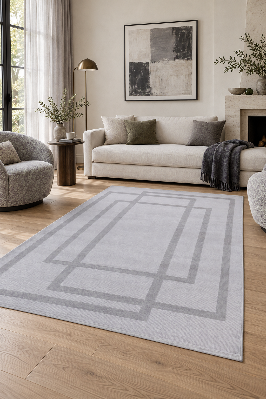 Nita 1206 Gri Salon Halısı