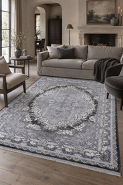 Naar Karia 31540 Bambu Halı - Gri
