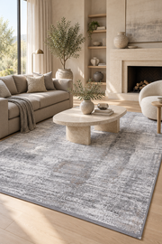 Naar Karia 33143 Bambu Halı - Gri