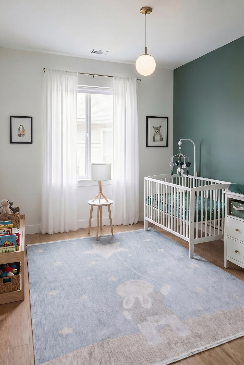 Minidream 2197A Yumuşak Dokulu Çocuk Halısı - Mavi — ortam görünümü