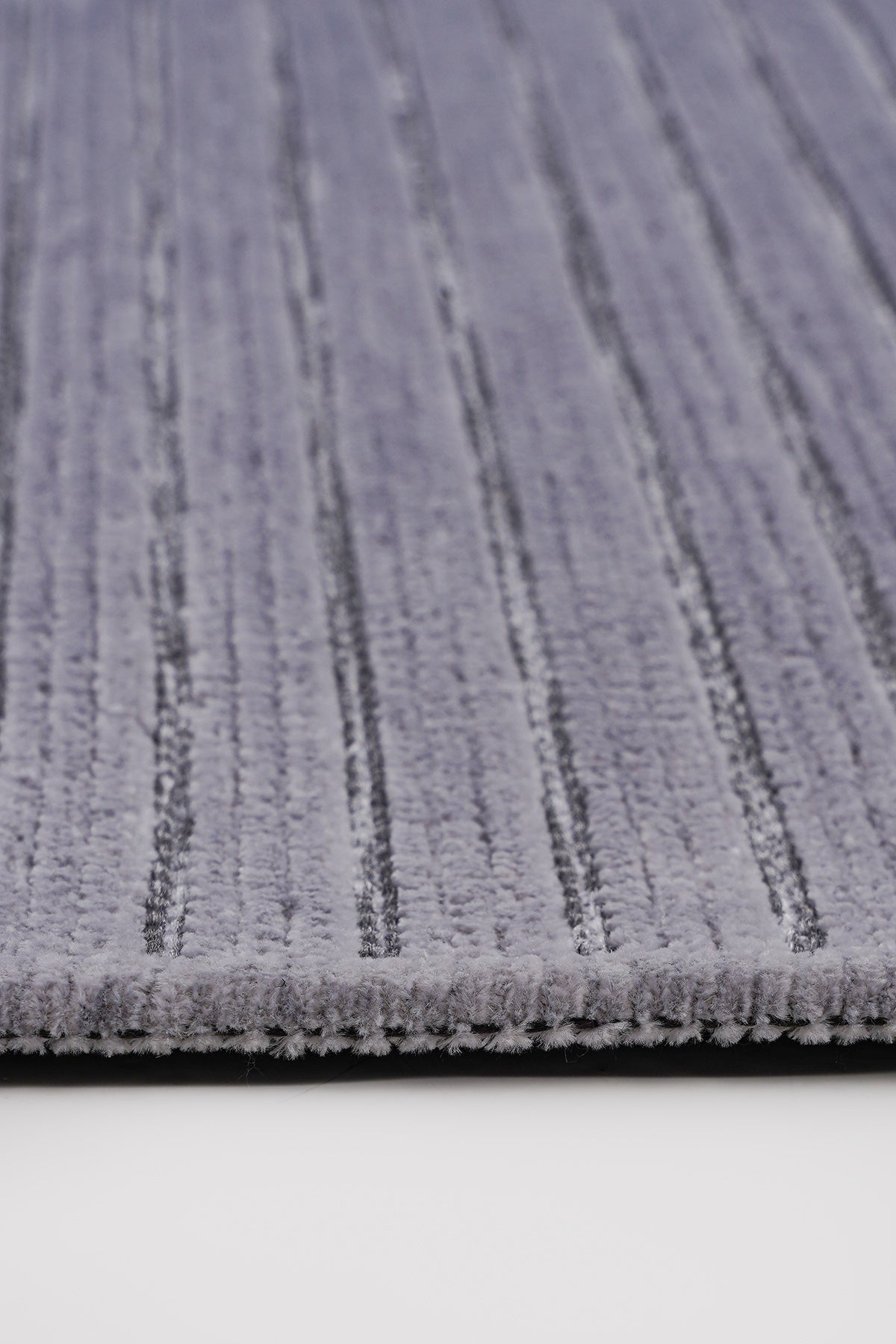 Ravi 1702A Gri Kaymaz Taban Yıkanabilir Yumuşak Dokulu Kilim — detay 4