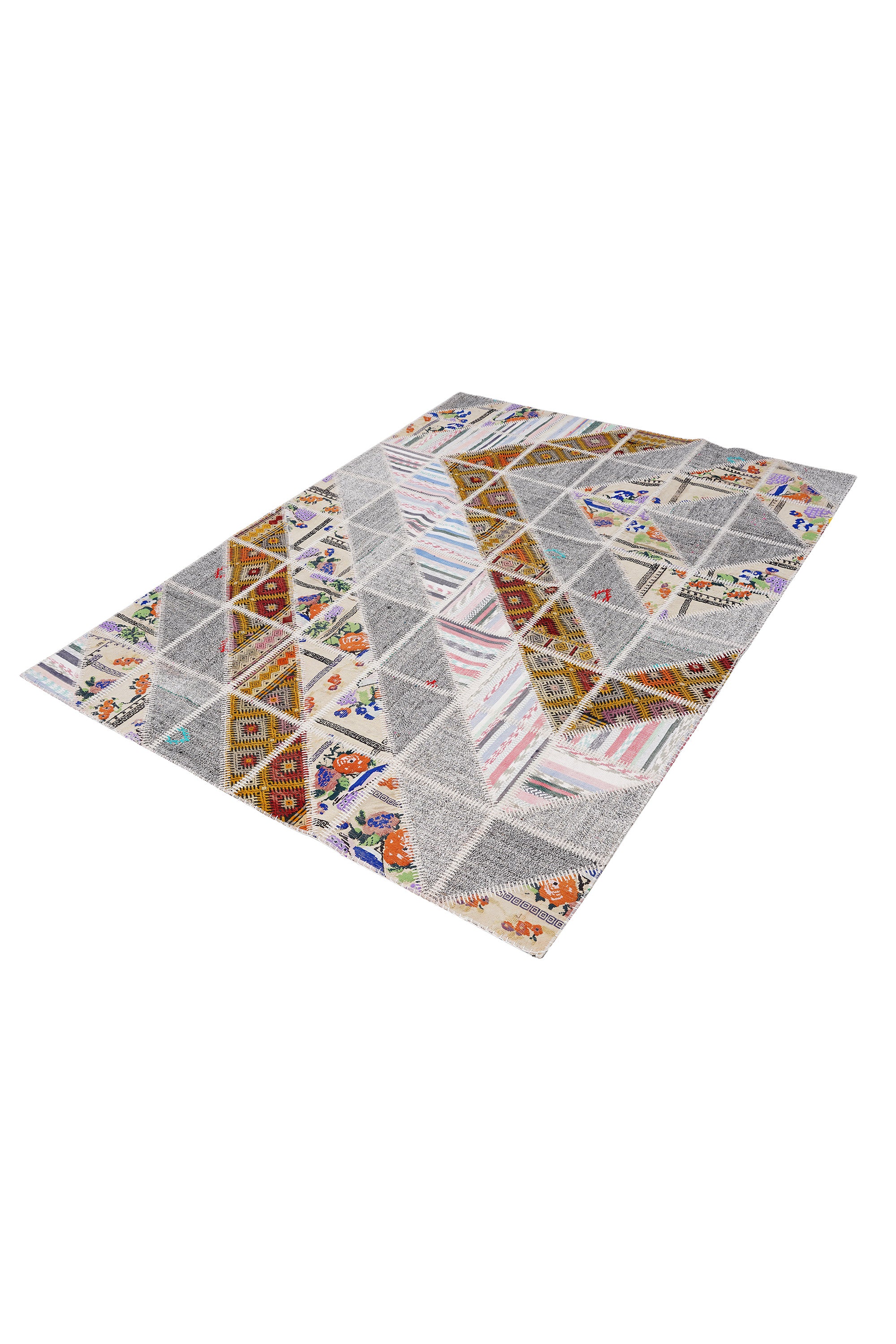 Naar Halı Patchwork El Yapımı Dekoratif Halı — detay 3