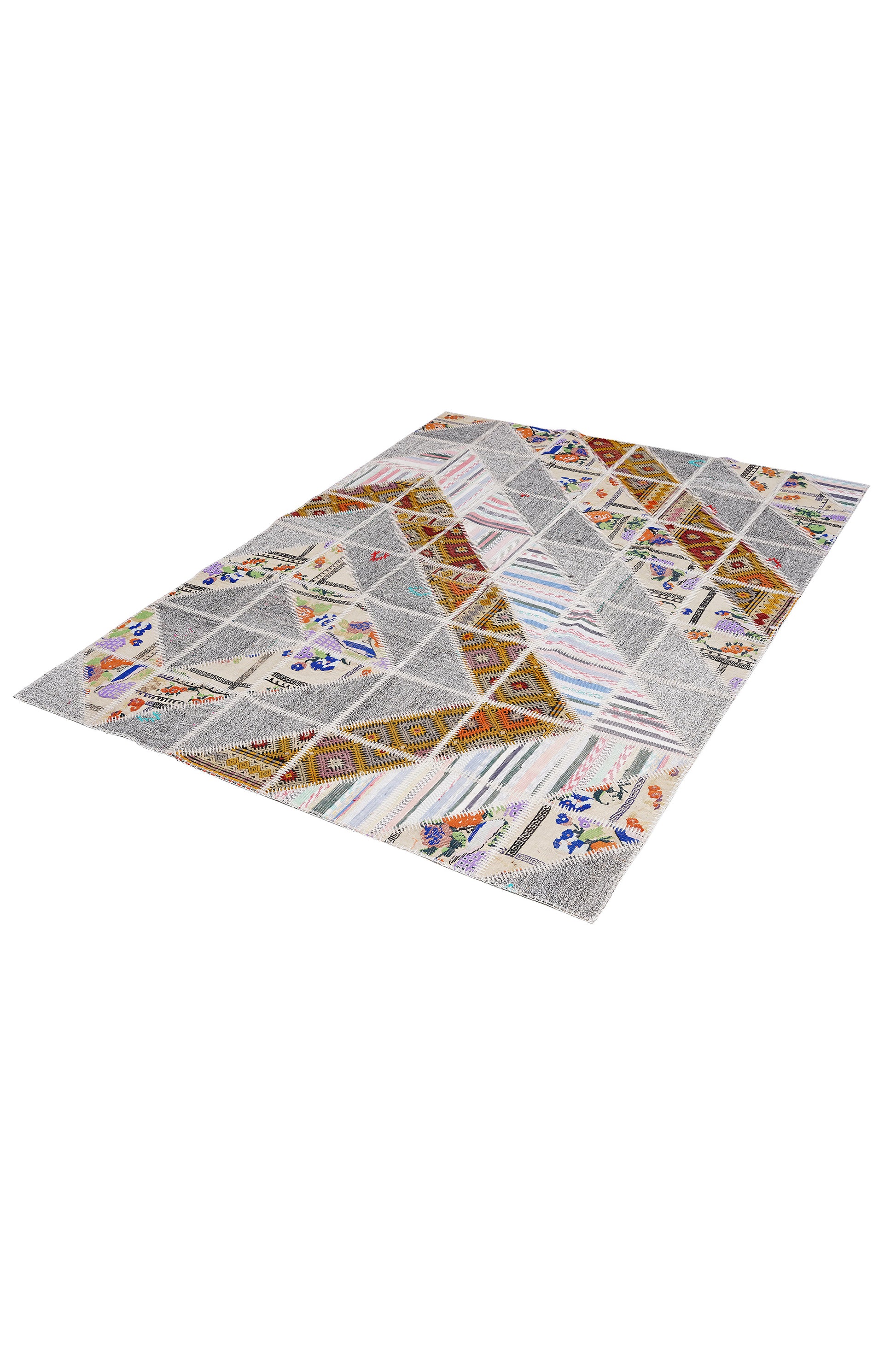 Naar Halı Patchwork El Yapımı Dekoratif Halı — detay 5