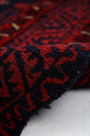 Afgan Berceste El Dokuma Yün Kilim 131x197 — detay 3