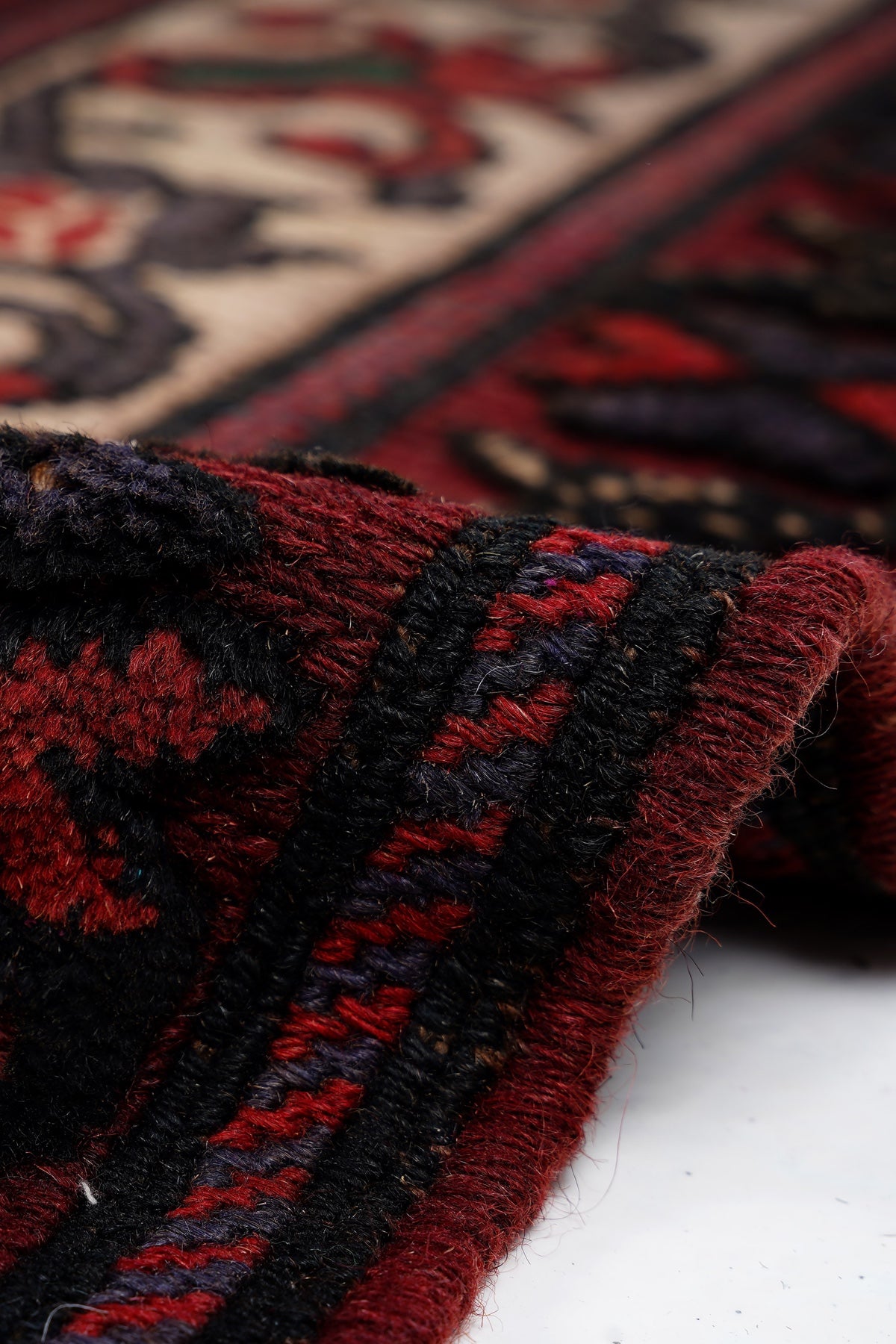 Afgan Berceste El Dokuma Yün Kilim 208x270 — detay 1
