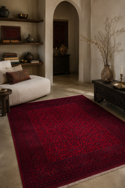 Afgan Bilcik El Dokuma Yün Halı 345x247 — ortam görseli