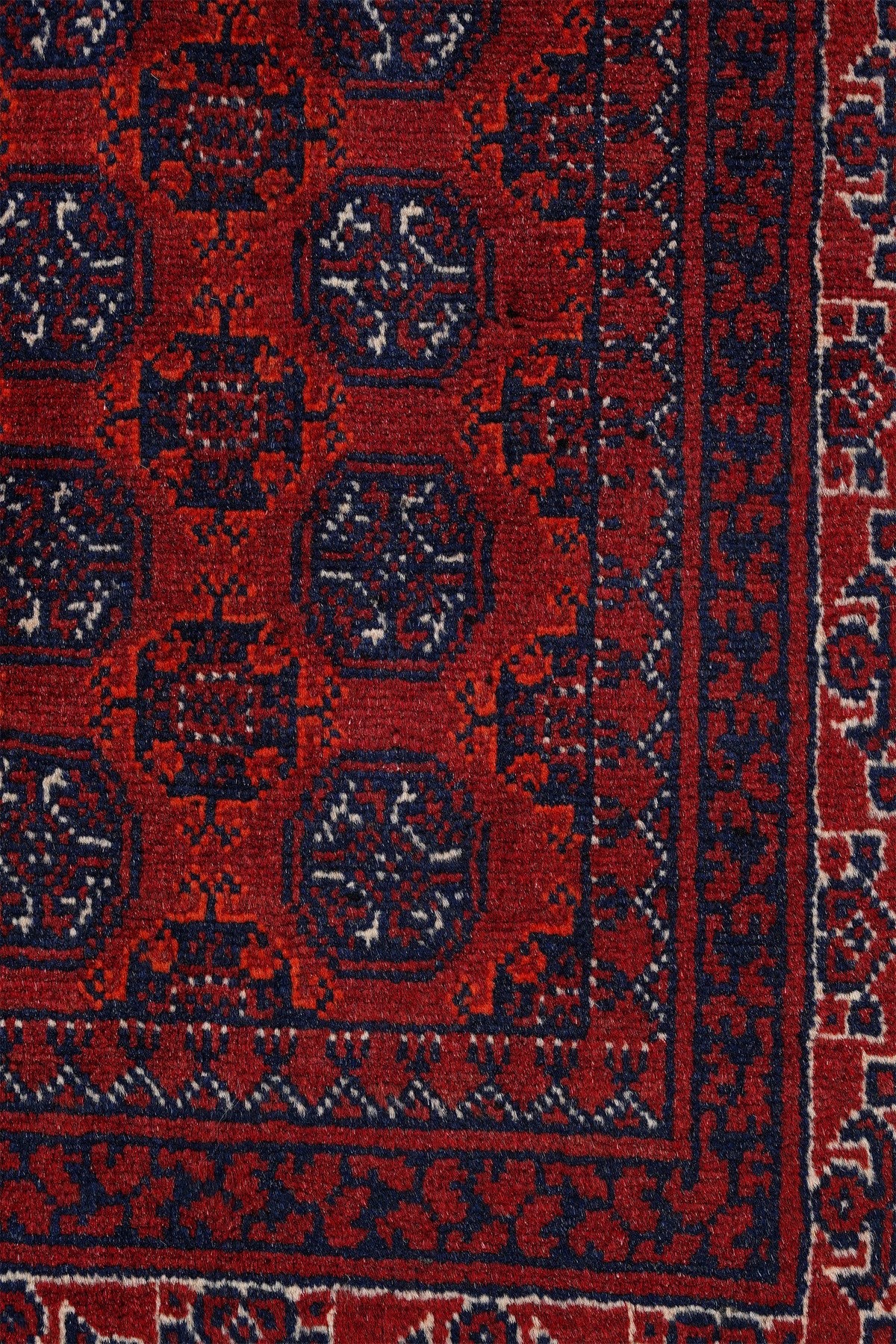Afgan Hoca Roshnai El Dokuma Yün Halı 196x151 — detay 2