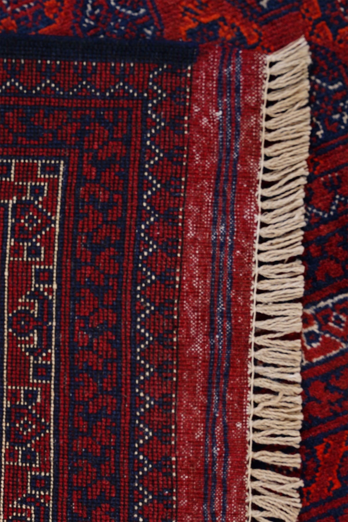 Afgan Hoca Roshnai El Dokuma Yün Halı 196x151 — detay 3