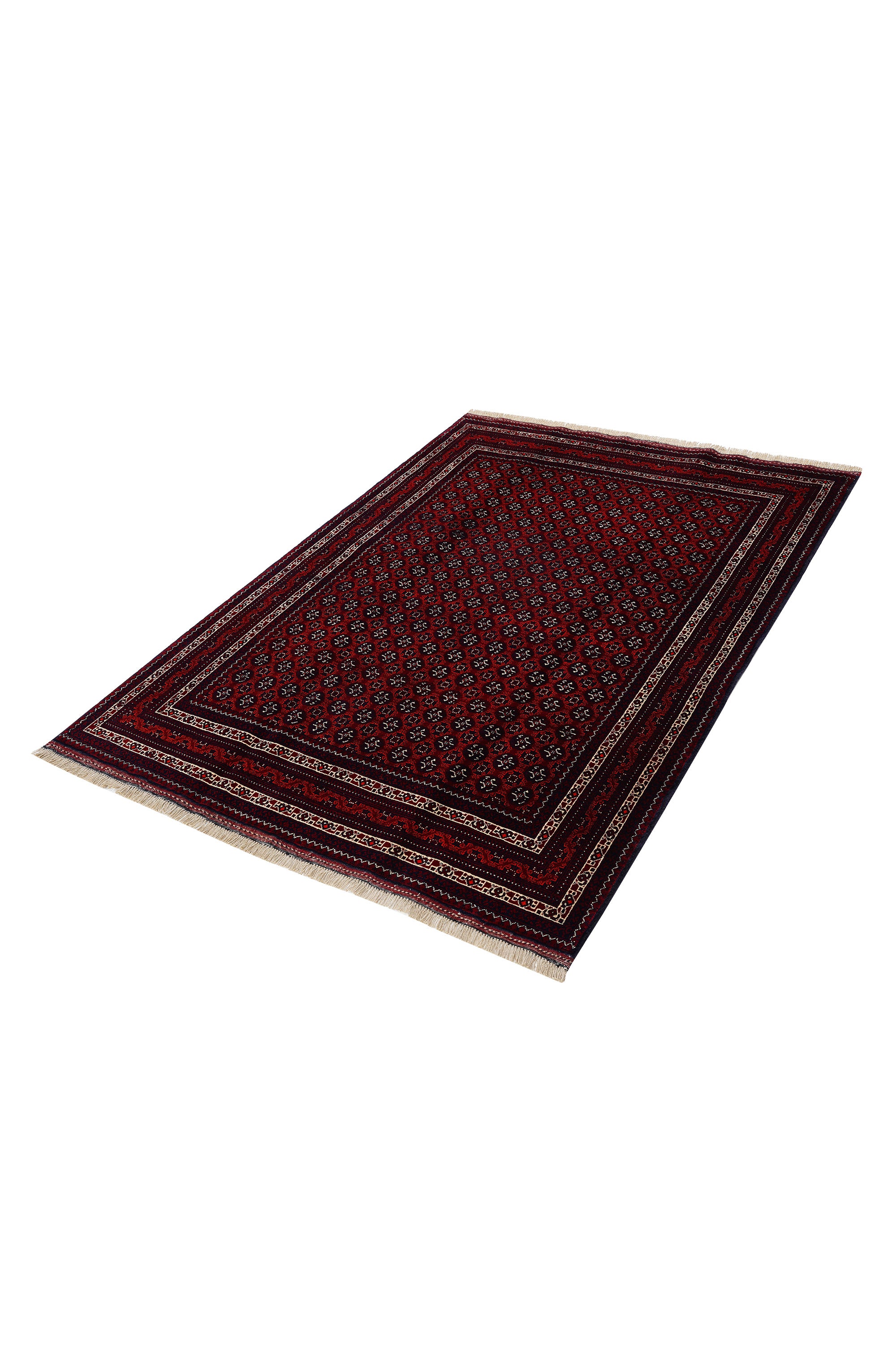 Afgan Hoca Roshnai El Dokuma Yün Halı — detay 3