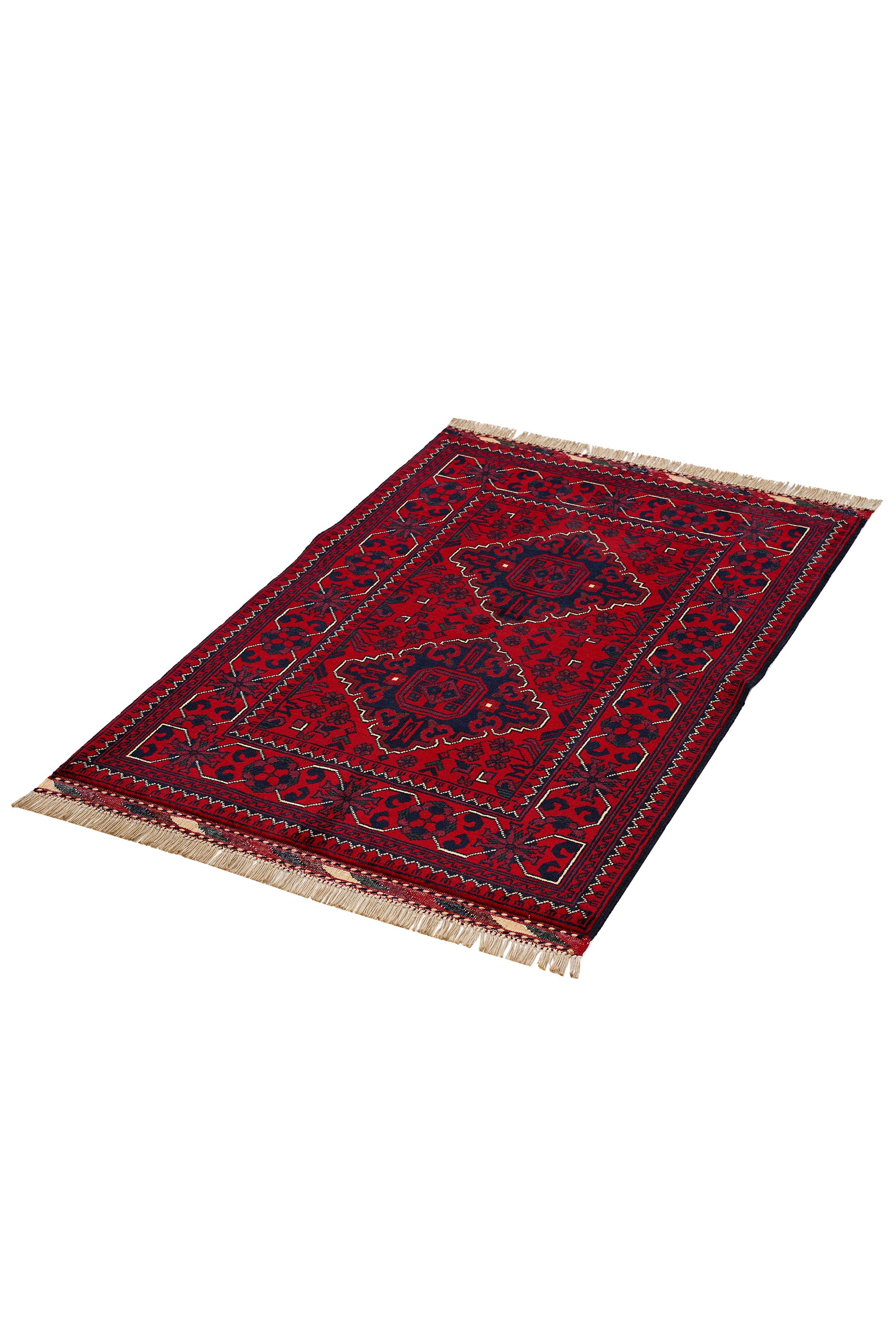 Afgan Khamyab El Dokuma Yün Halı — detay 4