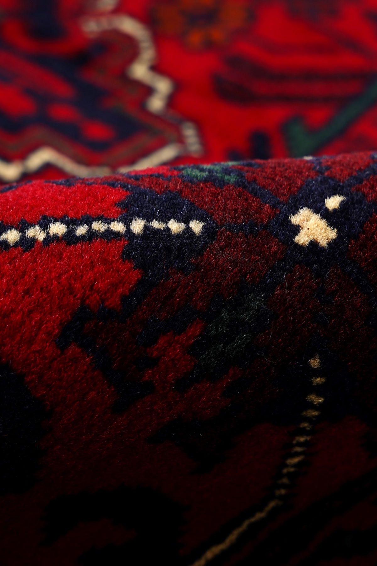 Afgan Khamyab El Dokuma Yün Halı 96x148 — detay 2