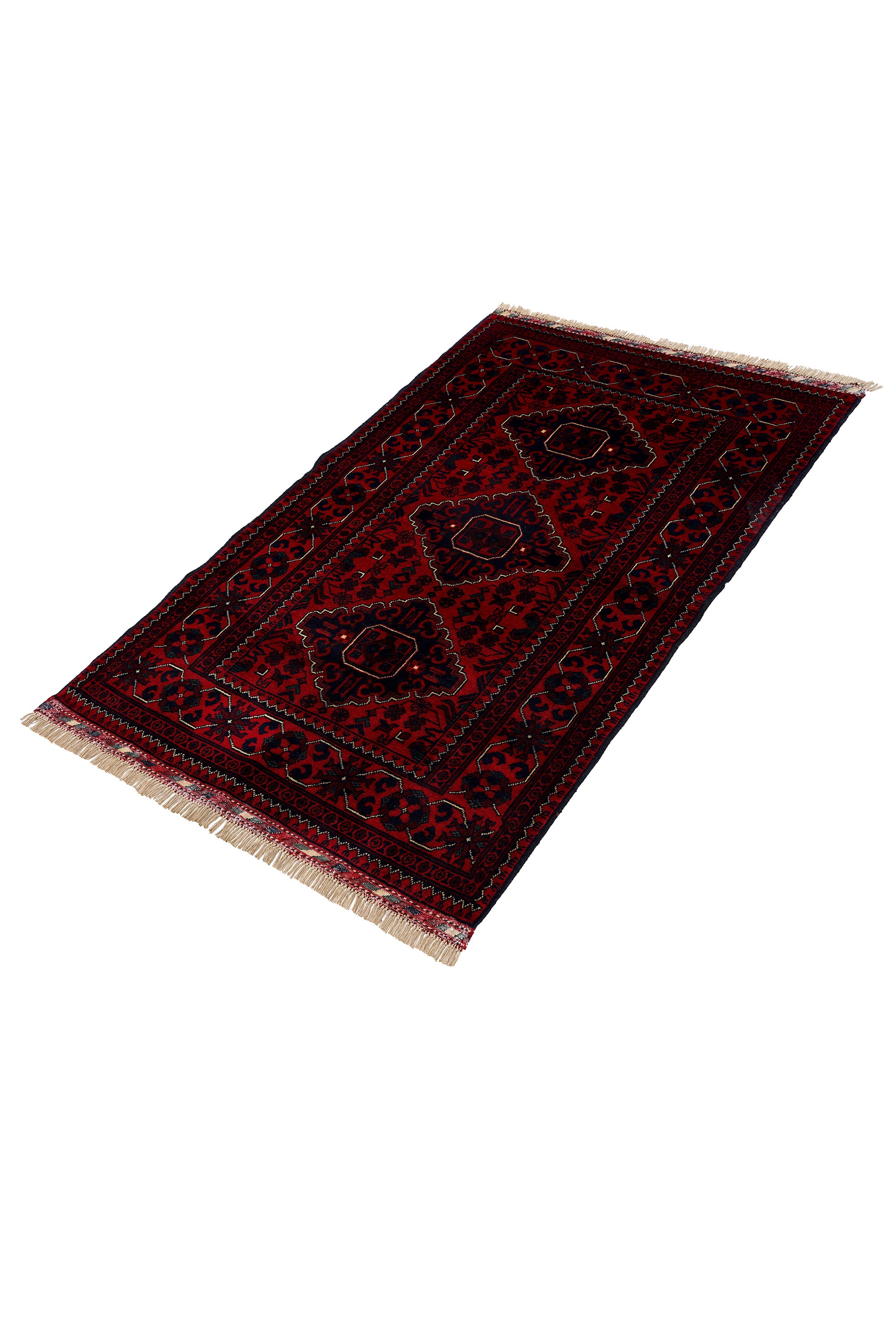 Afgan Khamyab El Dokuma Yün Halı — detay 2