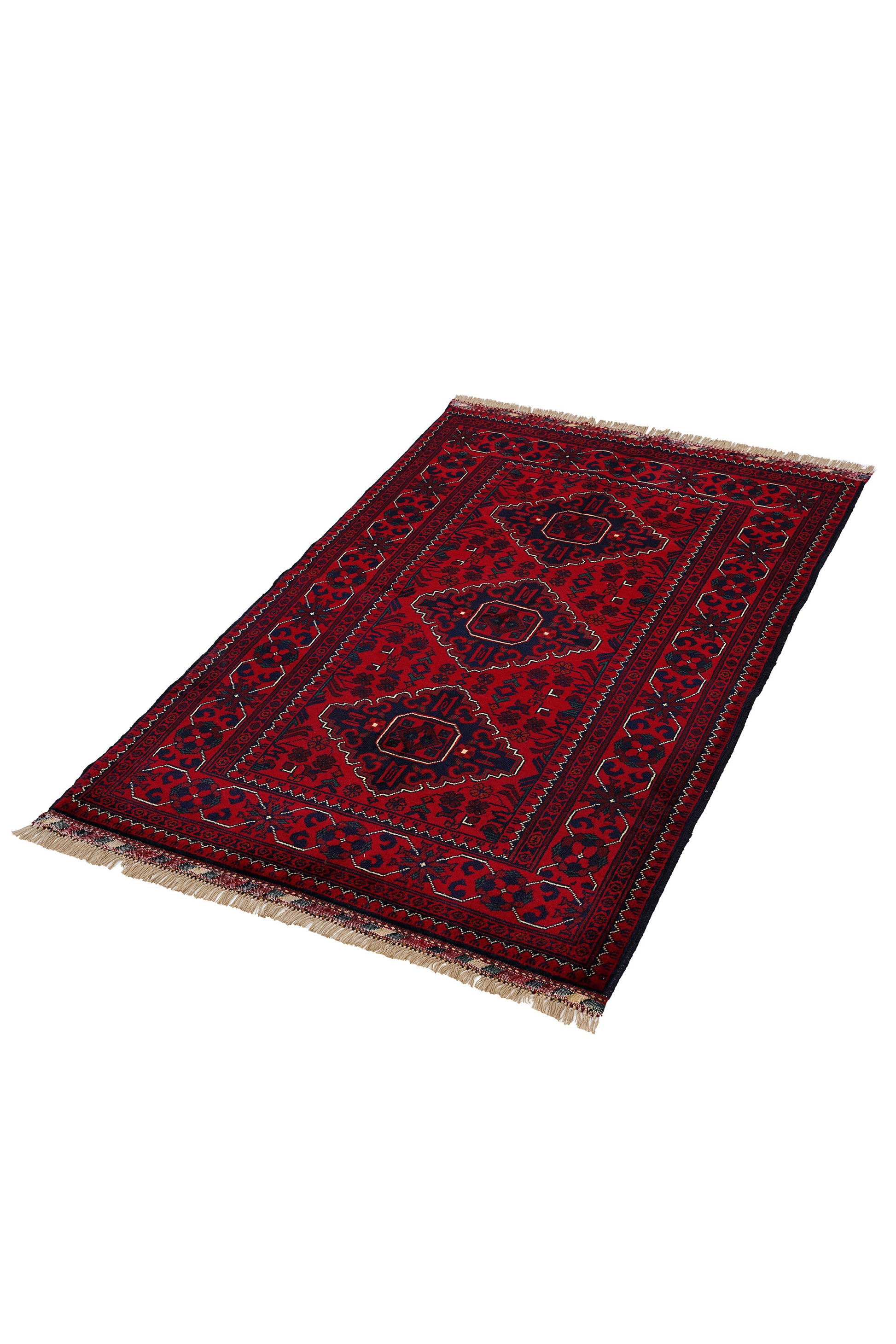 Afgan Khamyab El Dokuma Yün Halı — detay 4