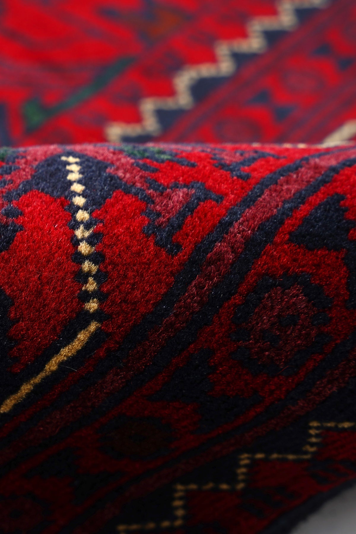 Afgan Khamyab El Dokuma Yün Halı 98x153 — detay 2