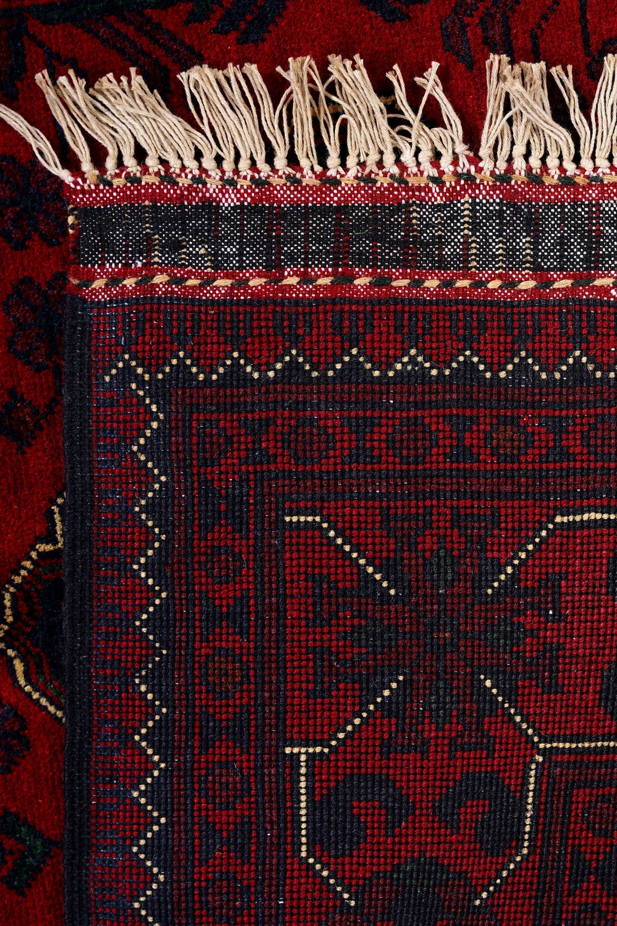 Afgan Khamyab El Dokuma Yün Halı 98x153 — detay 3