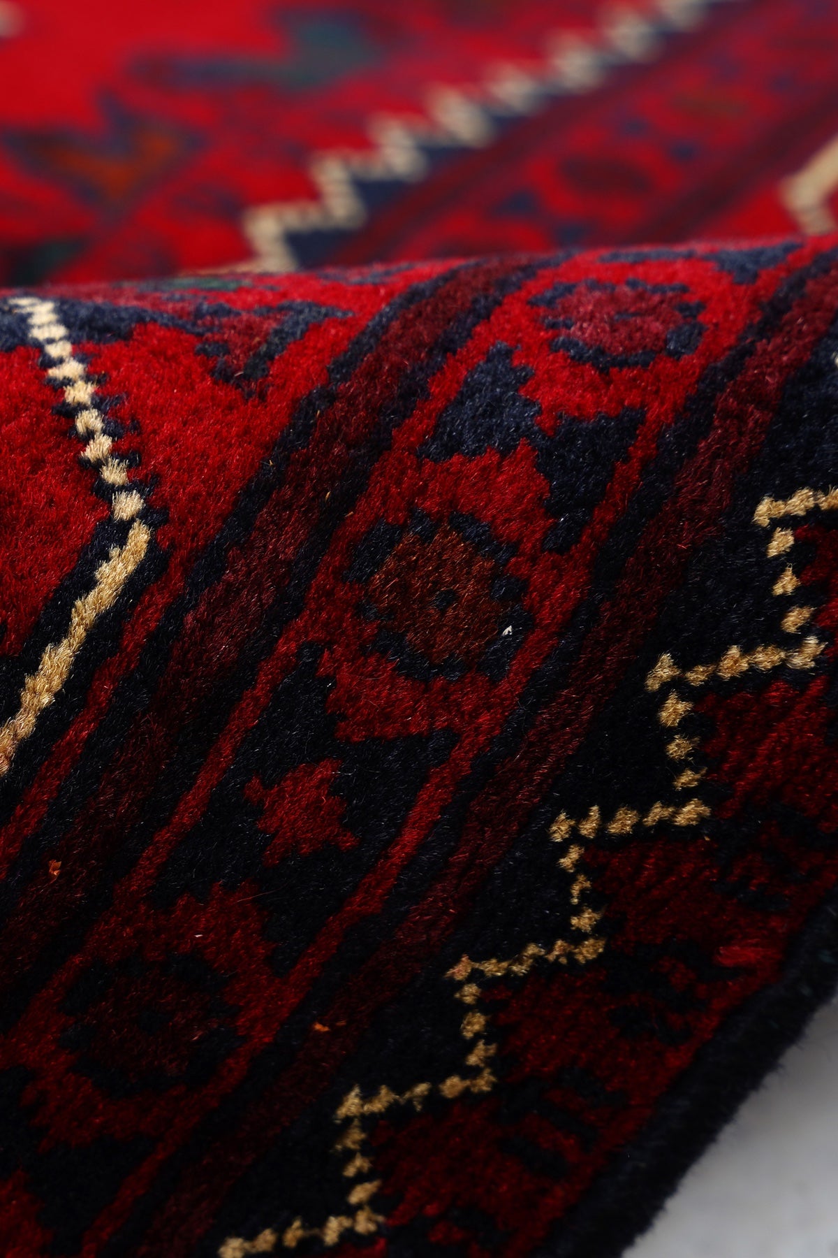 Afgan Khamyab El Dokuma Yün Halı 100x156 — detay 2