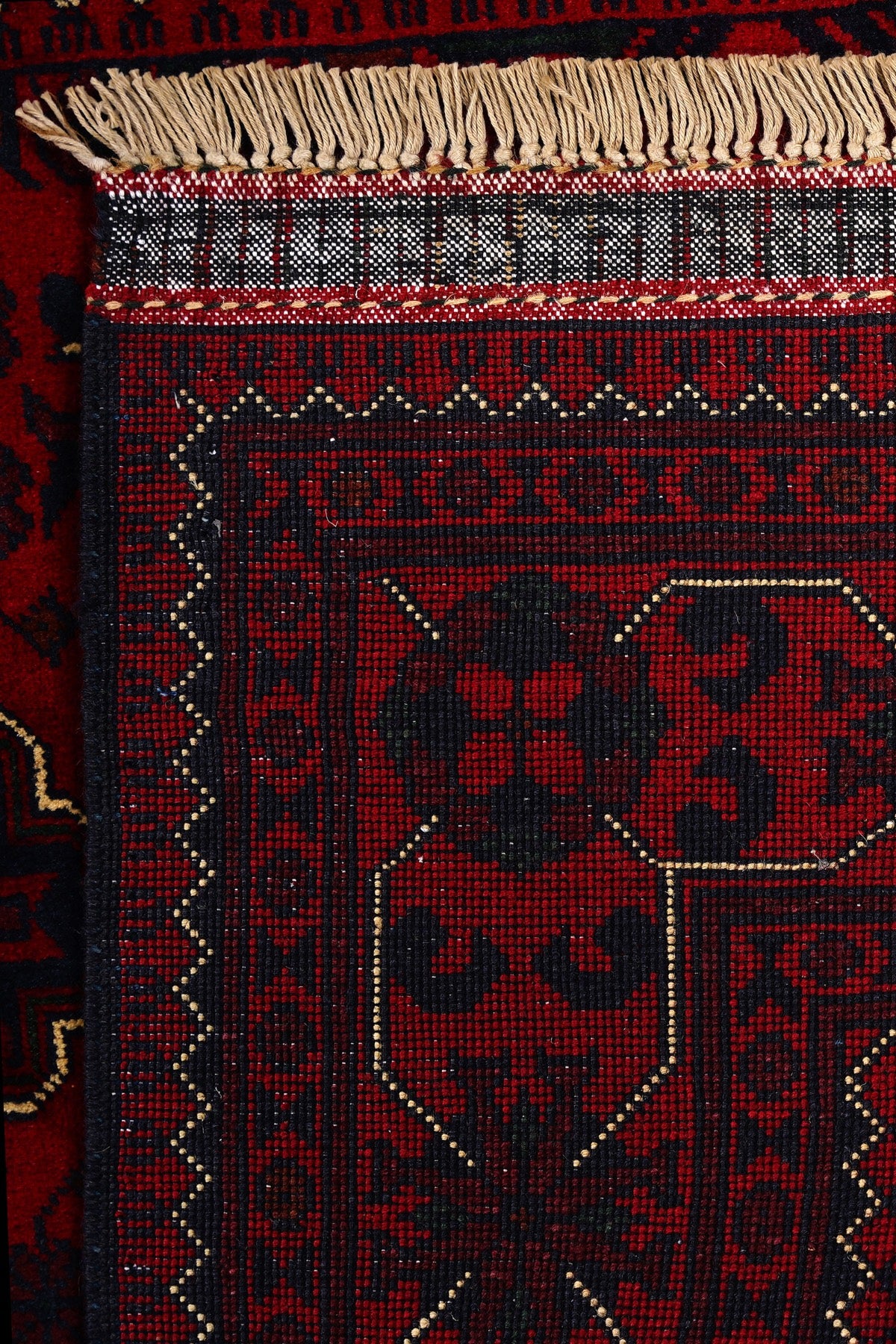 Afgan Khamyab El Dokuma Yün Halı 100x156 — detay 3