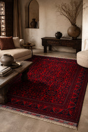 Afgan Khamyab El Dokuma Yün Halı 150x189 - Afgan el dokuma hali mockup