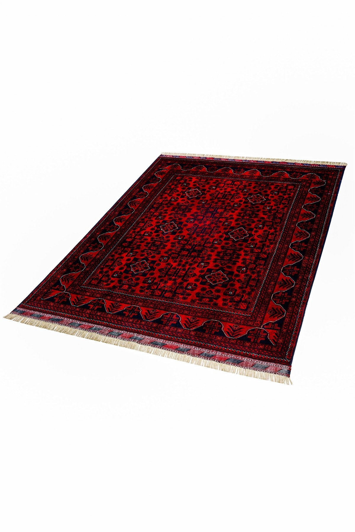 Afgan Khamyab El Dokuma Yün Halı — detay 5