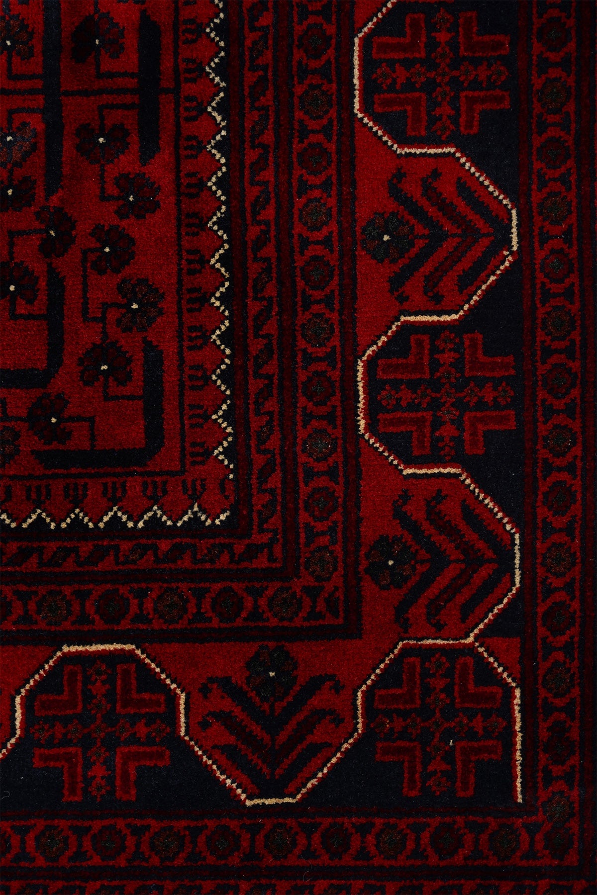 Afgan Khamyab El Dokuma Yün Halı 189x153 — detay 2