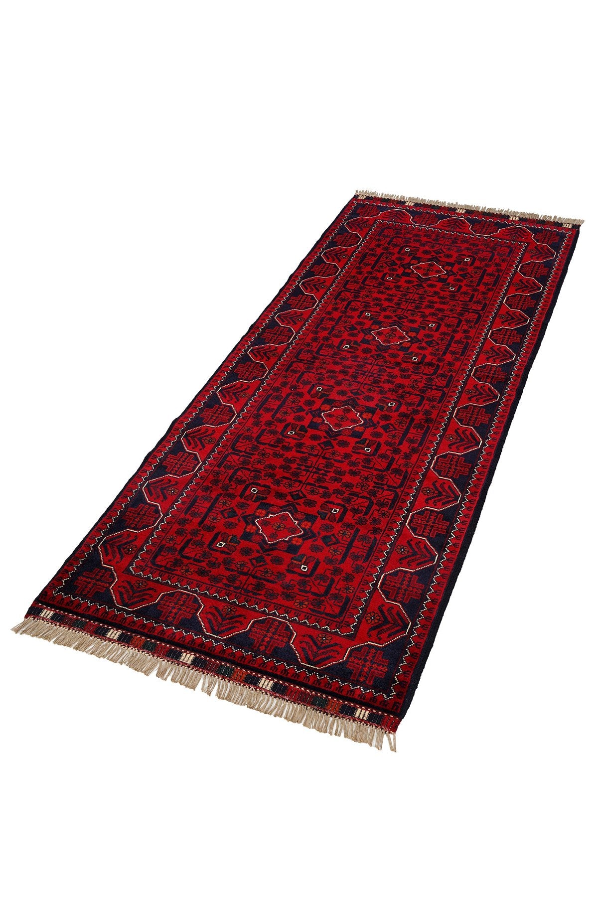 Afgan Khamyab El Dokuma Yün Halı — detay 4