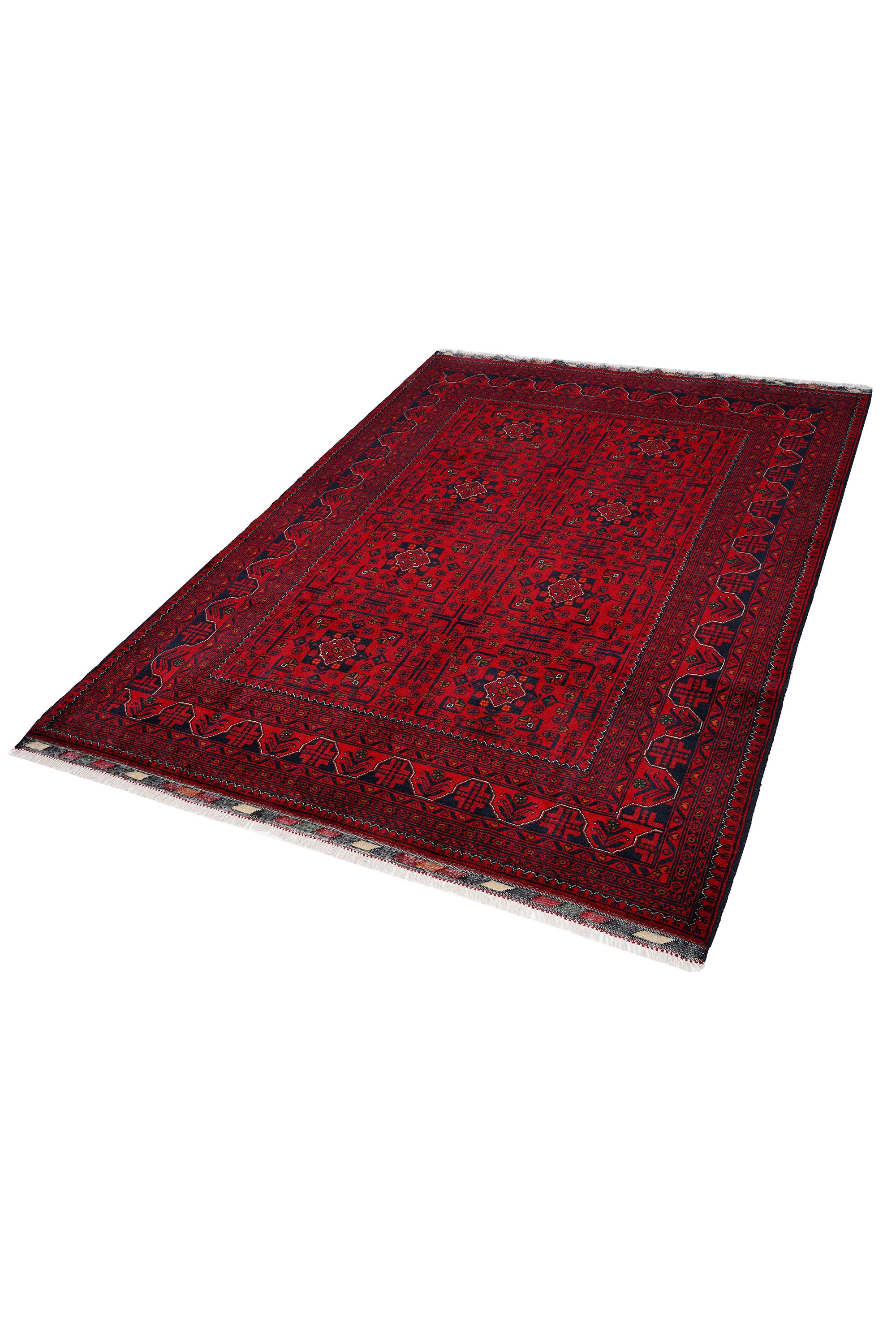 Afgan Khamyab El Dokuma Yün Halı — detay 5