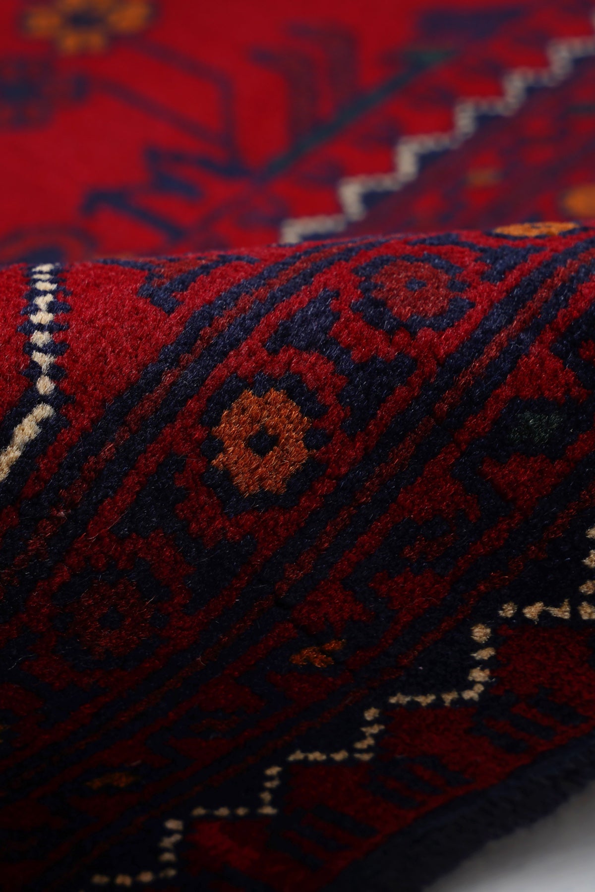Afgan Khamyab El Dokuma Yün Halı 166x231 — detay 1