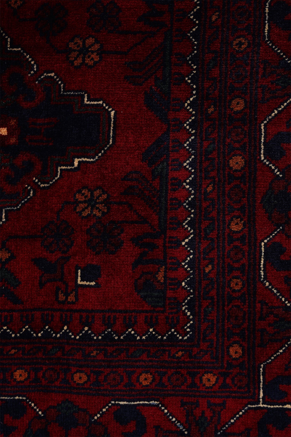 Afgan Khamyab El Dokuma Yün Halı 166x231 — detay 2