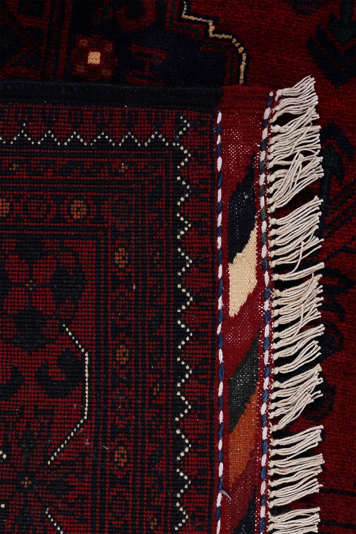 Afgan Khamyab El Dokuma Yün Halı 166x231 — detay 3