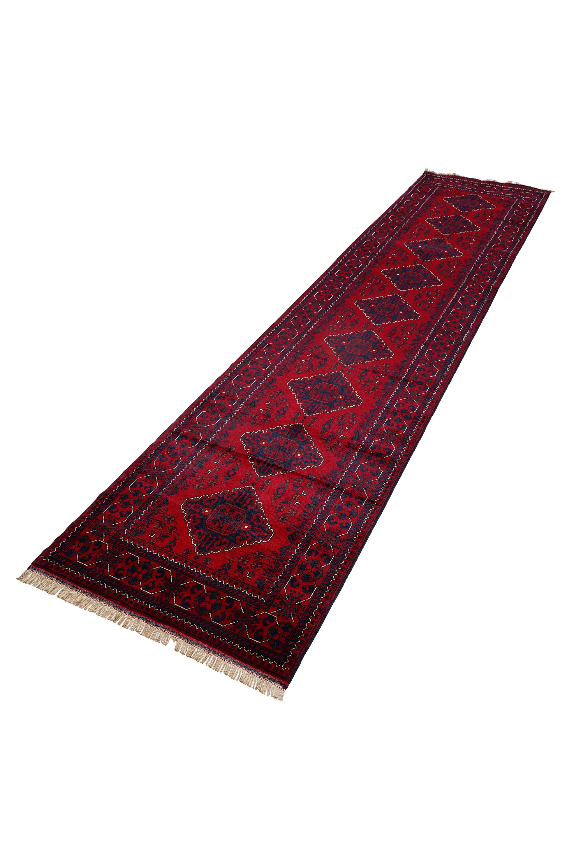 Afgan Khamyab El Dokuma Yün Halı — detay 4