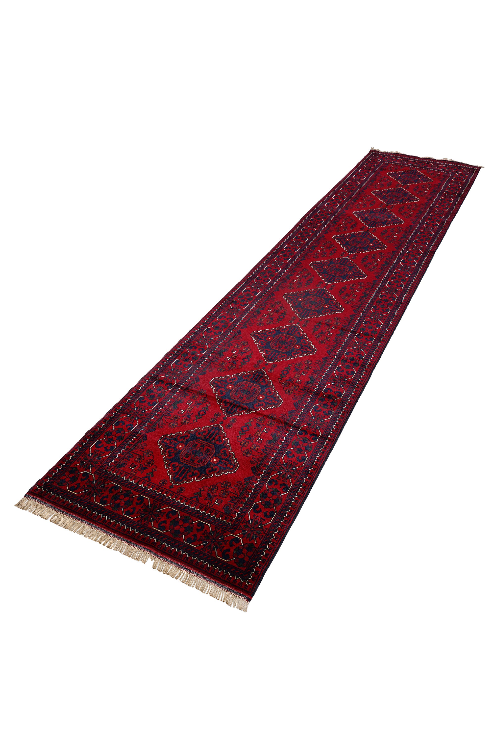 Afgan Khamyab El Dokuma Yün Halı — detay 4