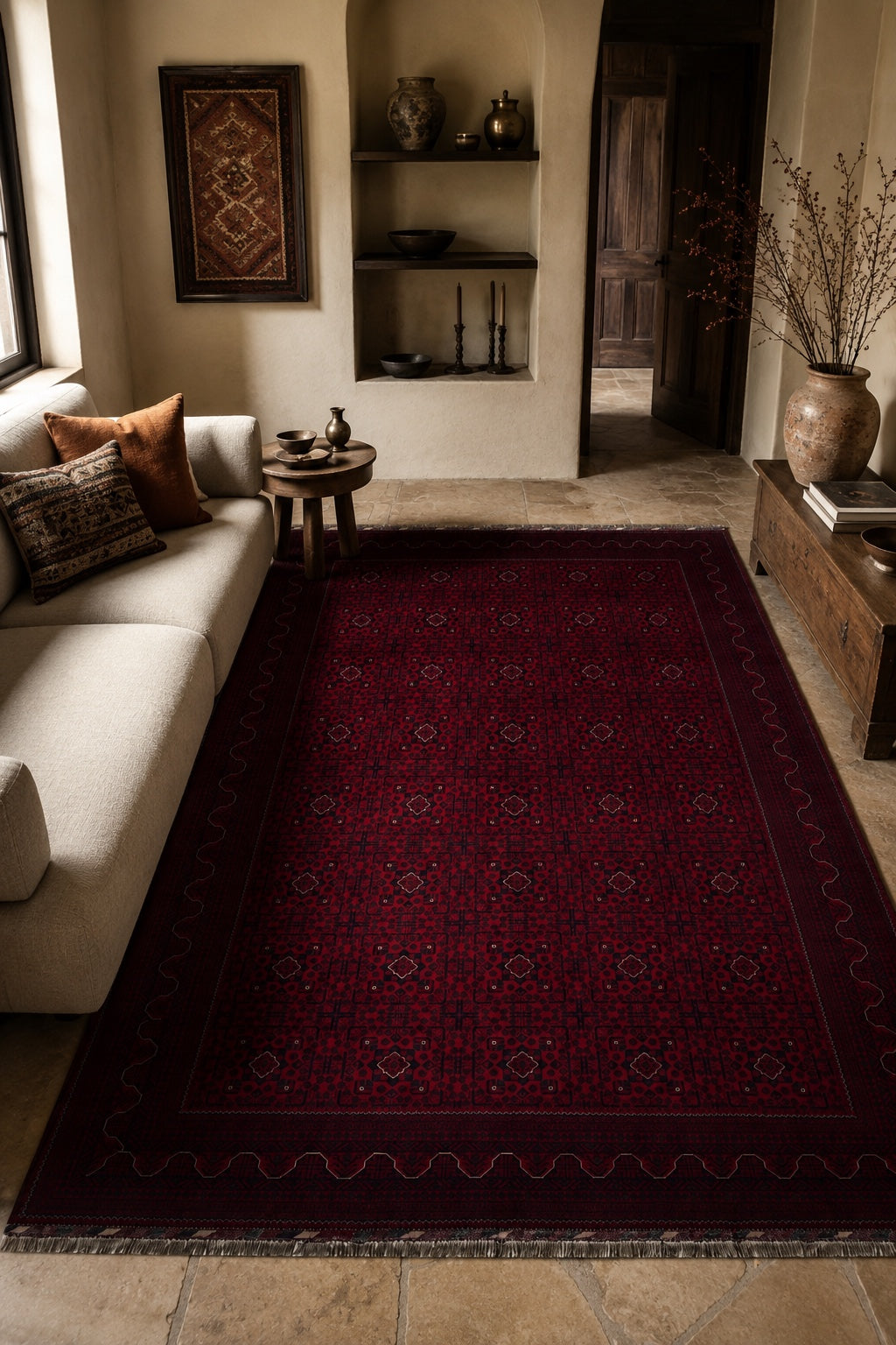 Afgan Khamyab El Dokuma Yün Halı 300x416 - Afgan el dokuma hali mockup