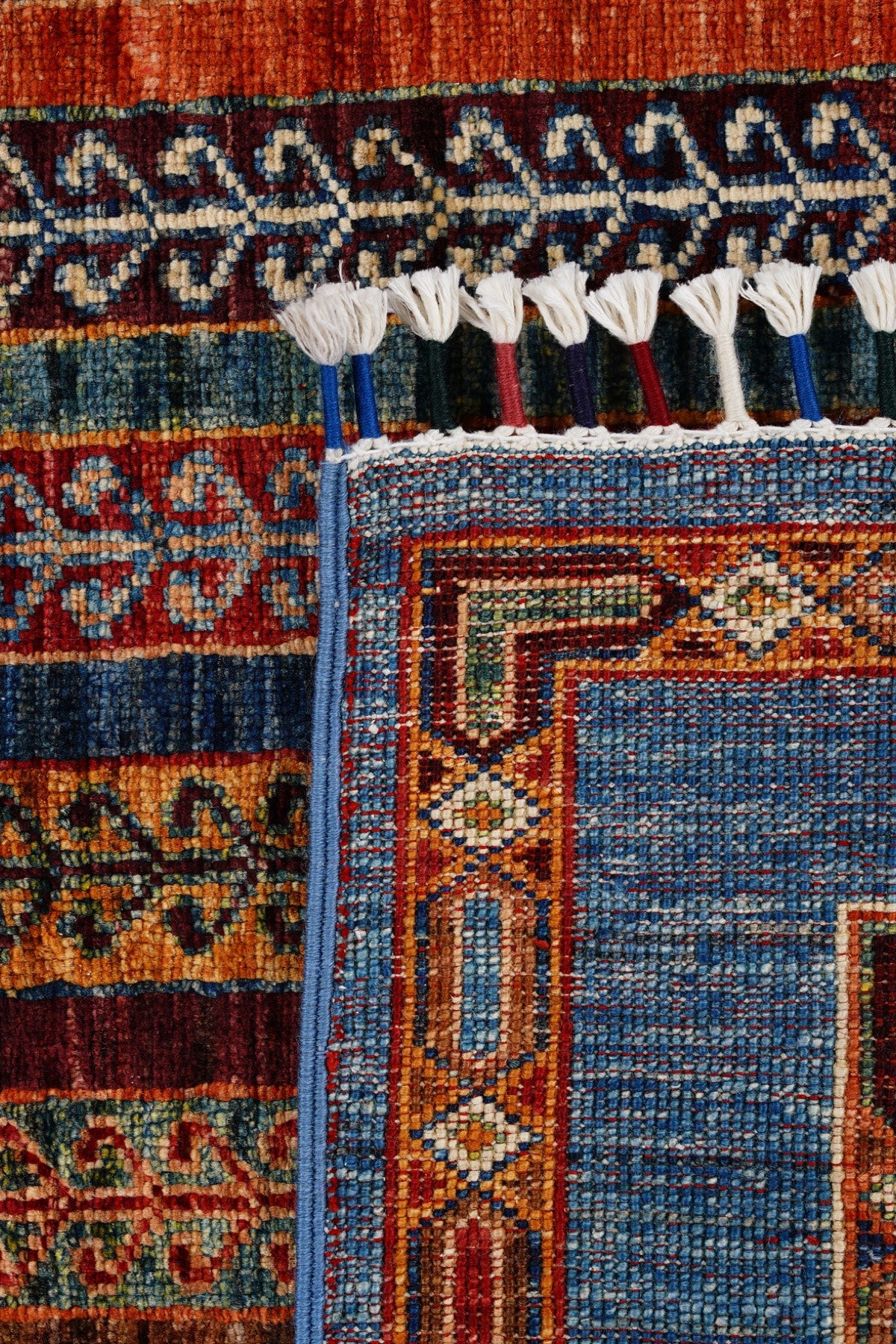 Afgan Orjin El Dokuma Yün Halı 129x179 — detay 3