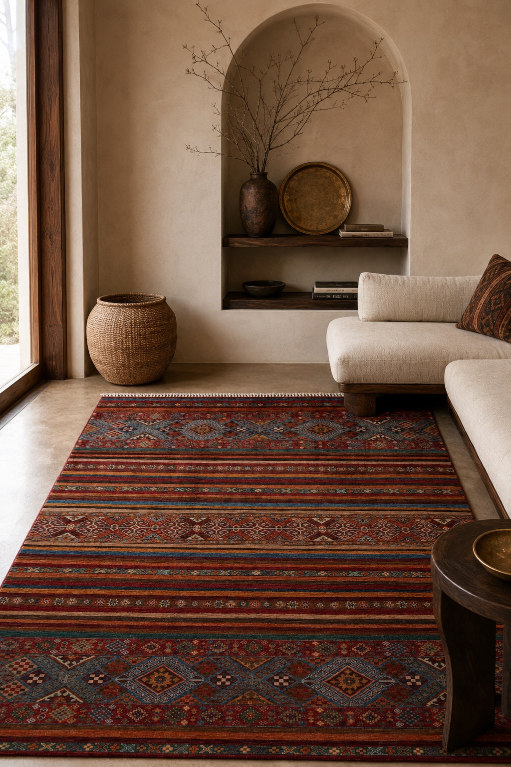 SHB Afgan Orjin El Dokuma Yün Halı 242x173 - Afgan el dokuma hali mockup