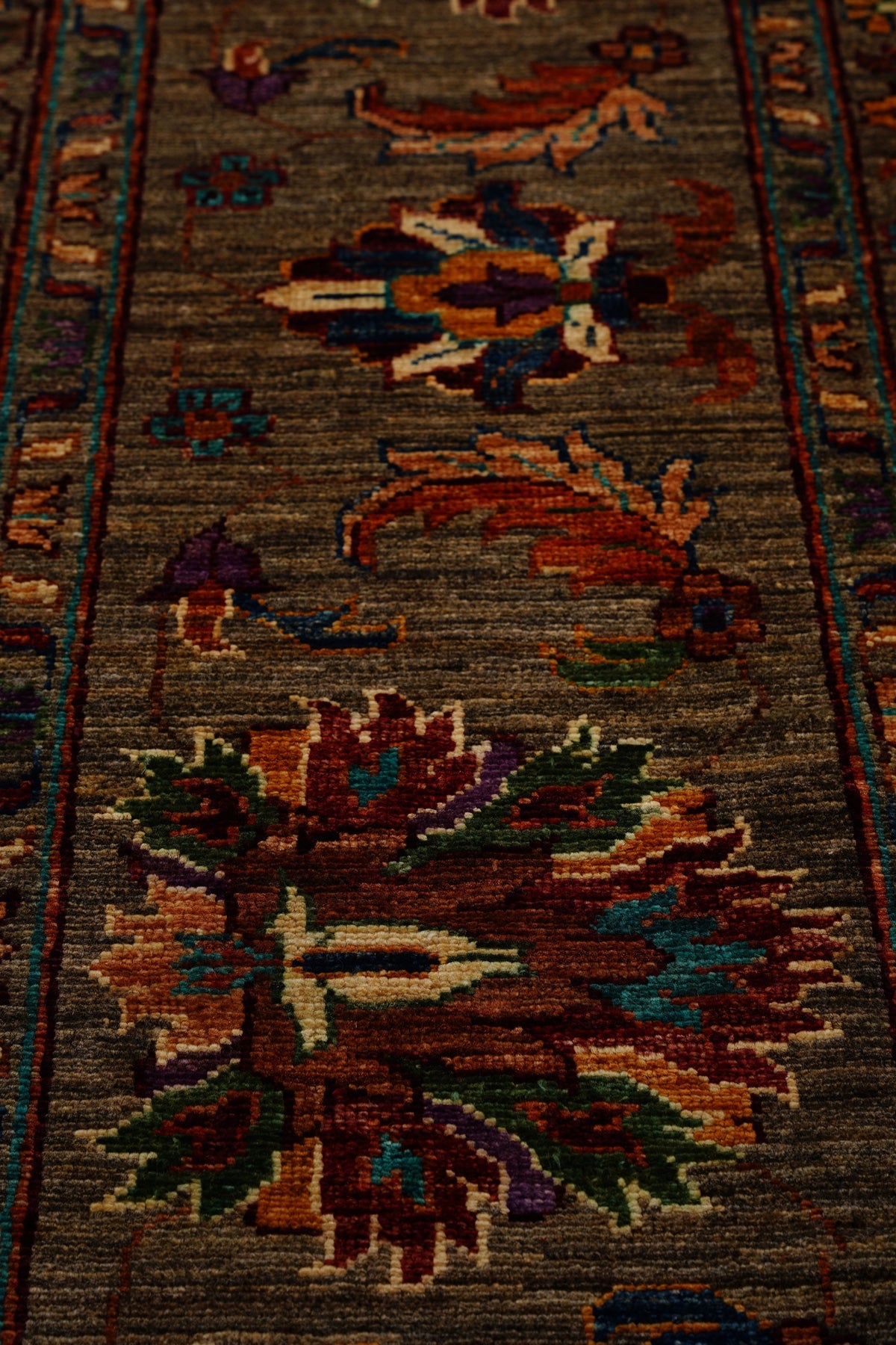 Afgan Orjin El Dokuma Yün Halı 249x302 — detay 1