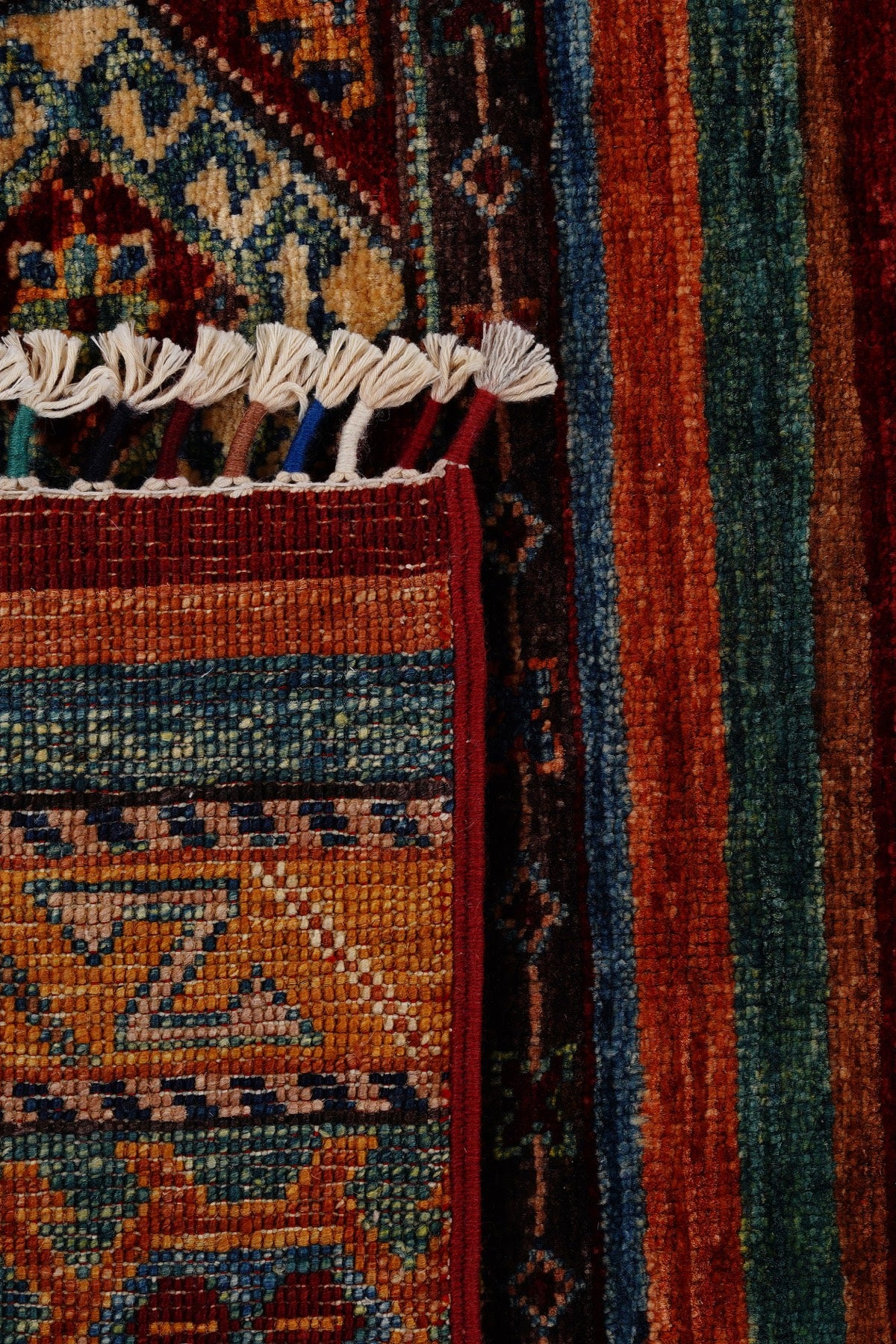 Afgan Orjin El Dokuma Yün Halı 276x373 — detay 3