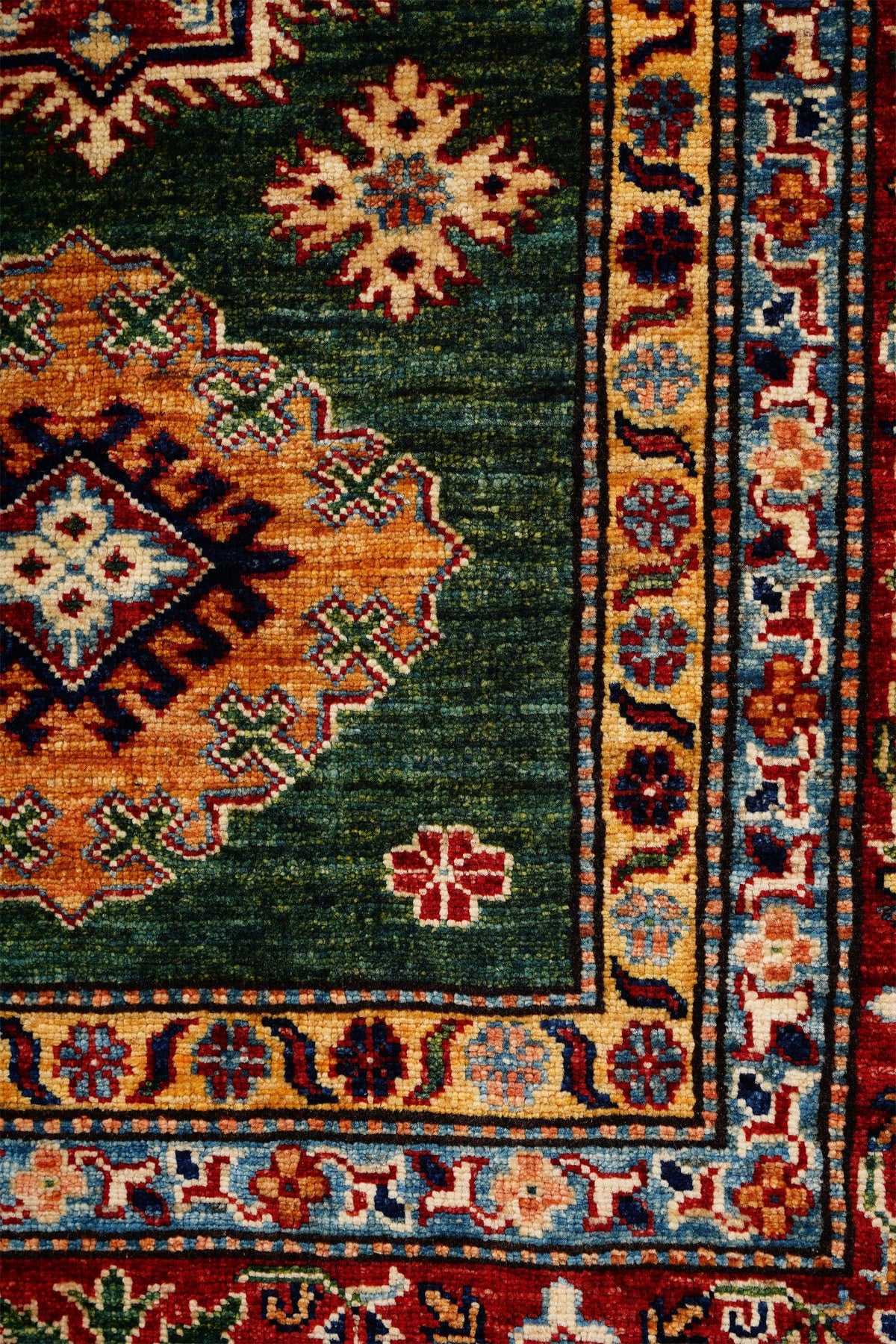 Afgan Şirvan El Dokuma Yün Halı 199x293 — detay 1