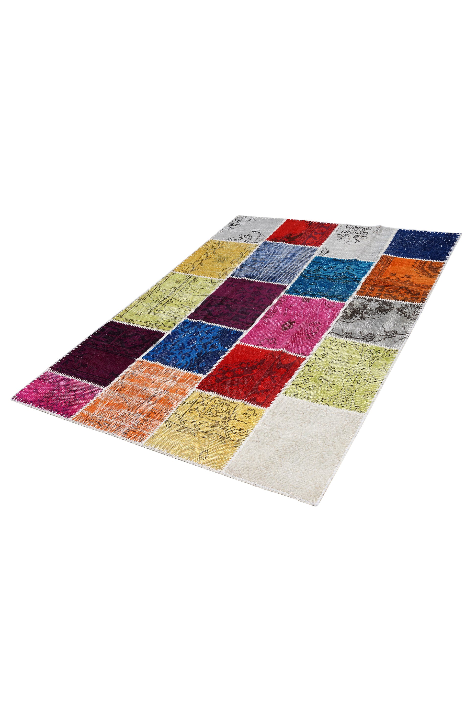 Naar Halı Patchwork El Yapımı Dekoratif Halı — detay 4