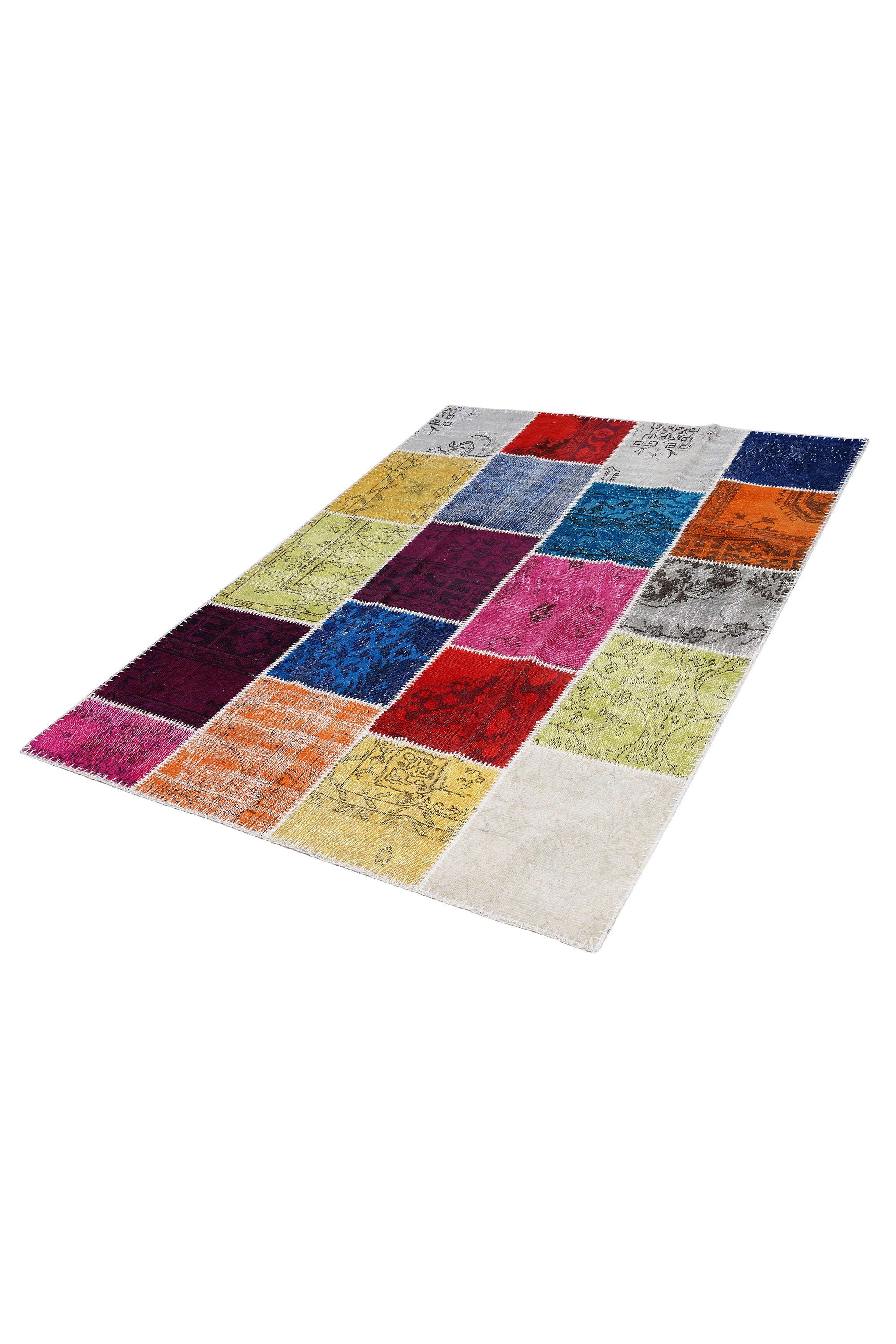 Naar Halı Patchwork El Yapımı Dekoratif Halı — detay 4